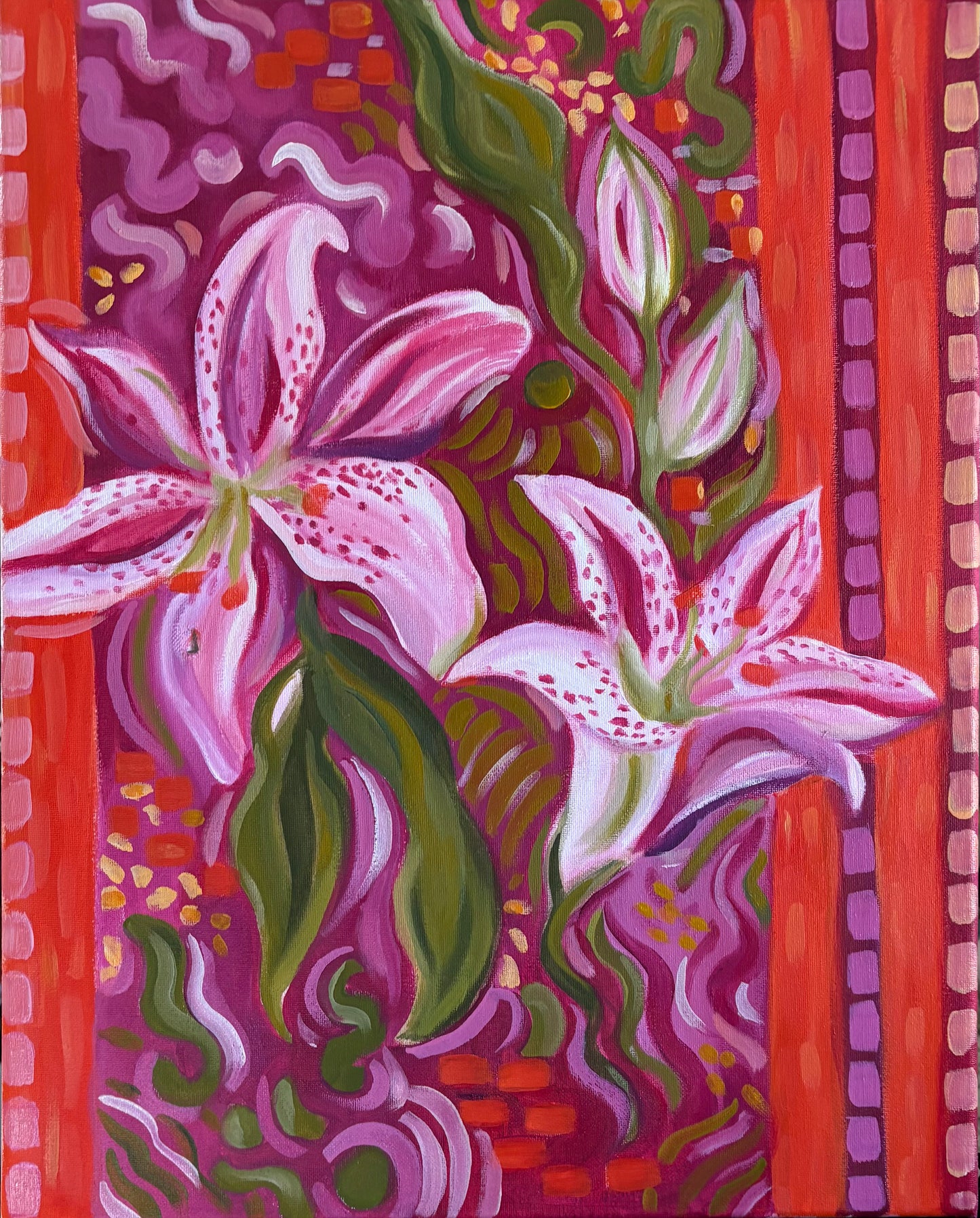 "Stargazer" Hand Embellished Canvas Print