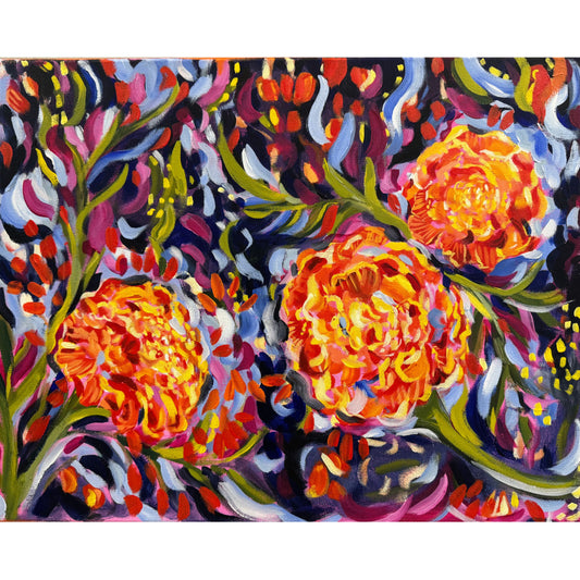 "Adoration" Hand Embellished Canvas Print